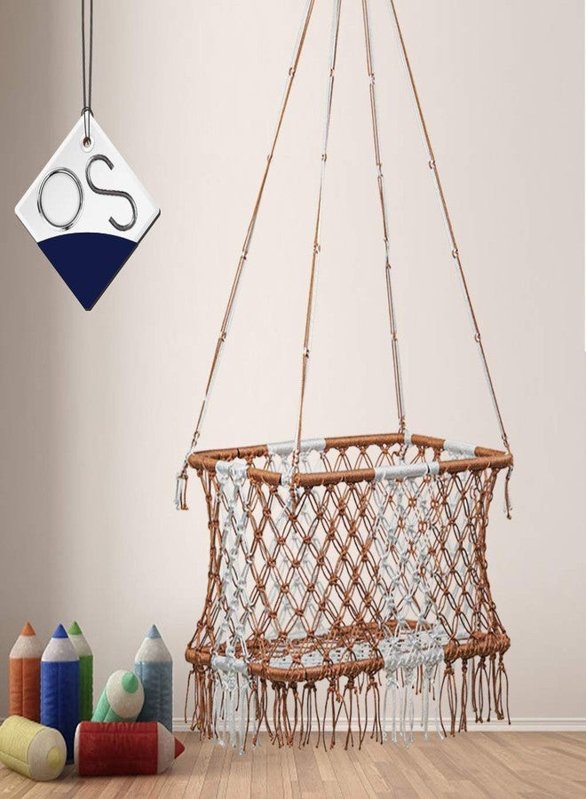 Patiofy Baby Cradle| Hanging Swing Cradle | Palna | Portable | for New Born Kids Age Group 0-2 Years Weight Capacity Up to 10 Kg (White Brown) - Image 1